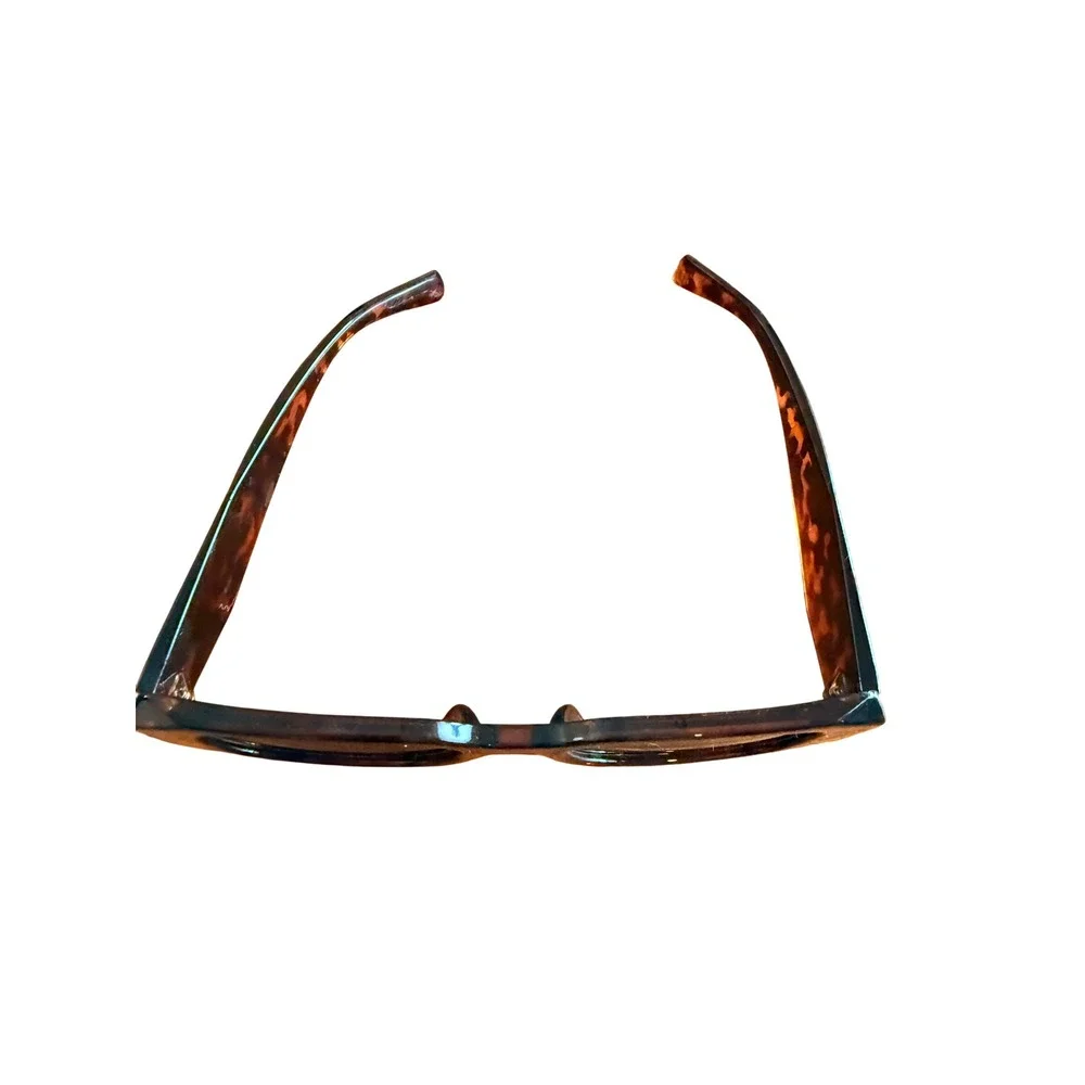 Women Tortoiseshell Rectangle Sunglasses Brown Retro 90s Narrow Chunky Frames